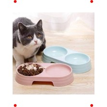 MarkEntegra Çift Bölmeli Evcil Mama & Su Kabı - Kedi & Köpek Için