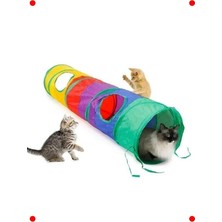 MarkEntegra Katlanır Gökkuşağı Evcil Hayvan Oyun Tüneli