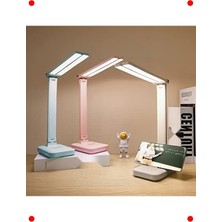 MarkEntegra Beyaz Şarjlı 3 Mod Taşınabilir Masa Lambası