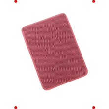 MarkEntegra Elekli Kedi Tuvalet Önü Paspası 60X42 cm - Kırmızı