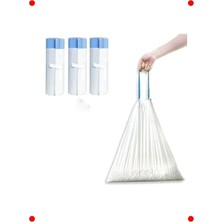 MarkEntegra Kedi Tuvaleti Büzgülü Çöp Poşeti Seti (3X15 Adet)