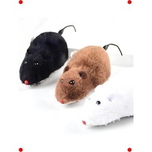 MarkEntegra Kurmalı Tüylü Peluş Kedi Fare Oyuncağı