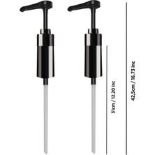 Nish Coffee Şurup Pompası 2'li Set (700 ml Uyumlu)