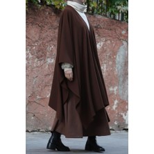 Ande Tesettür Triko Panço - Acı Kahve