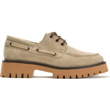 Emienza Venture Süet Kalın Tırtıklı Tabanlı Kuşgözü Detaylı Loafer