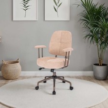 Adore Mobilya New York Çalışma Sandalyesi - Vizon 65X96,5-102,5X68 cm