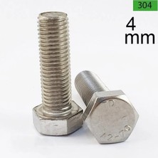 TYA Paslanmaz Civata Dın 933A2 304 – M4 25’li Set