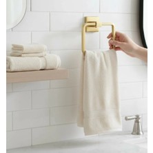 İsaoğlu Yapı Banyo Havluluk Mat Altın Kare Havluluk Fırçalanmış Gold Modern Tasarım Paslanmaz Pirinç Malzeme