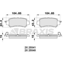 Braxis Arka Fren Balatası Mazda Cx 5 2011-