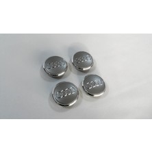 Fabrikasyon 4 x Audi Q7 4l 2007-2015 Çelik Jant Göbek Seti Gri Krom 77MM