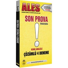 Nerm Tasarı Ales Son Prova 4 Çözümlü Deneme