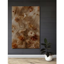 Teona Ahşap Bohem Etnik Çiçek Desenli Yağlı Boya Görünümlü Dekoratif Ahşap Ev,antre,salon,ofis,mutfak Tablo