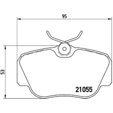 Brembo P50011 - Fren Balatası On Mercedes W201 83 93
