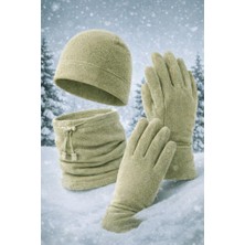 Single Sword Polar Bere Eldiven Boyunluk Seti – Unisex Bej