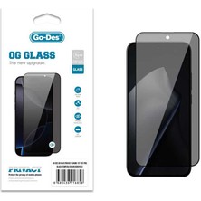 Go-Des Xiaomi 15T Pro Uyumlu Go Des Og Glass Privacy Hayalet Antistatik Cam Ekran Koruyucu Siyah