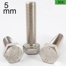 TYA Paslanmaz Civata Dın 933 A2 304 – M5 25’li Set