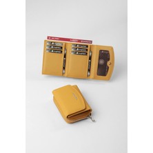 Cengiz Pakel Küçük Boy Kadın Cüzdan - 65309 - Hardal