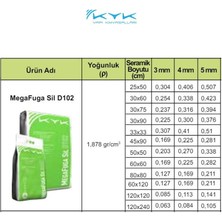 Kyk Sillikonlu Seramik Derz Dolgusu , Beyaz Renk 5kg