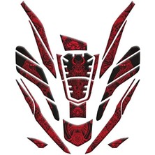 Gogo Premium Honda Pcx 2021 - 2024 Uyumlu Tank Pad Set 017 | Gogopremium