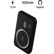 10000MAH 22.5W Hızlı Şarjlı Type-C ve USB Girişli Wireless Kablosuz Magsafe Powerbank