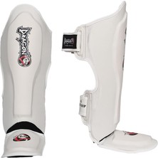 Dragondo 40721-P Muaythai Kick Boks Kaval Ayak Koruyucu Beyaz