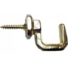 Shopwave Vidalı Kanca, Askı Büyük - 15X23MM, Sarı - 1 Adet