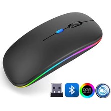 Shopwave ZR215 CBA100 Rgb Siyah Şarjlı Mouse
