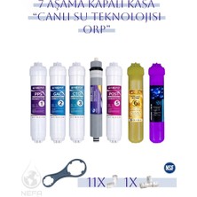 Tüm Kapalı Kasalara Uygun, 7 Aşamalı, -Orp Hidrojen Alkali- Ph 'canlı Su Teknolojisi' Destekli