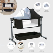 Huggy Swing Me Akıllı Beşik – Otomatik Sallanabilir, Ağlamaya Duyarlı Anne Yanı Oyun Parkı