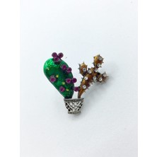 Esra Pamir Kaktüs Broş