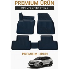 Black Gold Volvo XC40 2018+ Uyumlu 3D Oto Paspas Premium