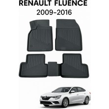 Black Gold Renault Fluence 2009-2016 Uyumlu 3D Oto Paspas Premium