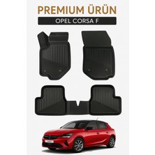 Black Gold Opel Corsa F Uyumlu 3D Oto Paspas Premium