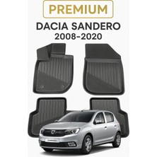 Black Gold Dacia Sandero 2008-2020 Uyumlu 3D Oto Paspas Premium