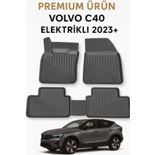 Black Gold Volvo C40 Elektrikli 2023+ Uyumlu 3D Oto Paspas Premium