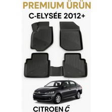 Black Gold Citroën C-Elysee 2012+ 3D Havuzlu Oto Paspas Premium