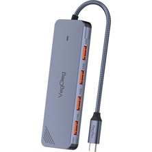 Veggieg 4 Portlu 10GBPS Type-C To 4*usb-A 3.2 Gen2 USB Çoklayıcı Dönüştürücü Hub
