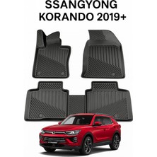 Black Gold Ssangyong Korando 2019+ Uyumlu 3D Oto Paspas Premium