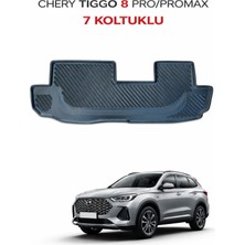 Black Gold Chery Tiggo 8 Pro / 8 Pro Max 7 Koltuklu – Arka Koltuk Için Tek Parça Paspas 3D Oto Paspas Premium