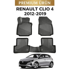 Black Gold Renault Clio 4 2012–2019 Uyumlu 3D Oto Paspas Premium