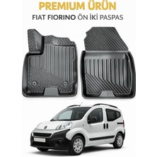 Black Gold Fiat Fiorino Panelvan ( Ön Iki ) ile Uyumlu 3D Oto Paspas Premium