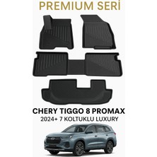 Black Gold Chery Tiggo 8 Promax 2024+ 7 Koltuklu Luxury 3D Oto Paspas Premium