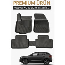 Black Gold Volvo XC40 (Elektrikli) 2018+ Uyumlu 3D Oto Paspas Premium