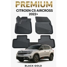 Black Gold Citroen C5 Aircross 2017-2022 Uyumlu 3D Oto Paspas Premium