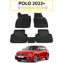 Black Gold Volkswagen Polo 2023+ Uyumlu 3D Oto Paspas Premium