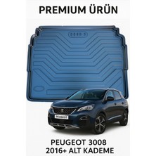 Black Gold Peugeot 3008 2016+ Alt Kademe Ile Uyumlu Bagaj Havuzu 3D Premium