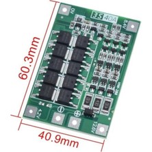 Zerzembe 3s 40A Bms 12.6V 18650 Lityum Lipo Pil Şarj Koruma Modülü