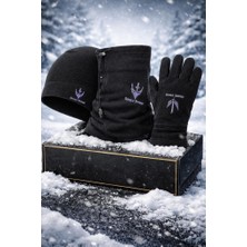 Single Sword Polar Bere Eldiven Boyunluk Seti – Unisex Siyah