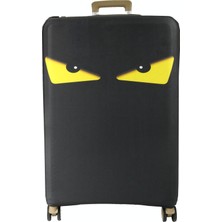 My Saraciye (MY#152 Göz) Valiz Için kılıf Siyah-Orta Boy