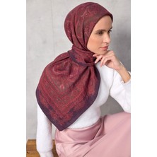 Silk Home Viskon Velora Eşarp Dört Mevsim Koyu Mor 90X90